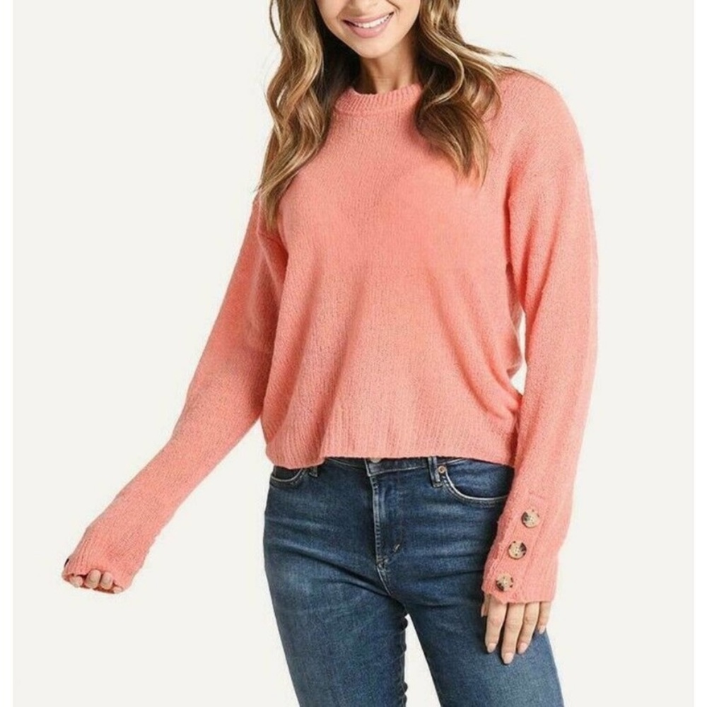 Joie orange wool blend knit sweater